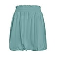 thumbnail image 5 of Daznico Women's Boho Ruffled High Waisted Skorts with Pockets, Casual Puff Mini Skirts, Cute Going Out Shorts,Size XL, 5 of 5