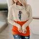 thumbnail image 3 of Blusa de manga larga con estampado de Halloween informal a la moda para mujer, jersey con capucha, Tops, sudadera Fridja  fjkfkj4875, 3 of 5