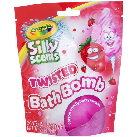 Crayola Silly Scents Cotton Candy Berry Twisted Bath Bomb