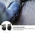 thumbnail image 3 of BESTOYARD Black Outdoor Gaiters Breathable Nylon with Adjustable Cord for Hiking and Cycling, 3 of 8