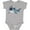 AC-Heather Grey, variant on Great White Shark Boys or Girls Baby Bodysuit