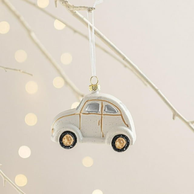 Adornos colgantes navideños, adorno para decoración del hogar, colgante colgante con cordón para dormitorio de granja, inauguración de la casa, Auto