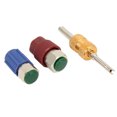 thumbnail image 3 of Adaptador de conversión de 3 uds R12 R22 hilo femenino 1/4 SAE a R134A Ajuste de interfaz macho de alto/bajo voltaje, 3 of 8