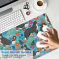 thumbnail image 4 of Long Mouse Pads for Desk,Bernese Mountain and Flower Desk Mats on Top Of Desks, Desk Mouse Pad Extra Large with 3mm Non-Slip Base and Stitched Edge for Gaming,Office,Work,Home 31.5"x15.7", 4 of 6