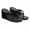 black, variant on Women's Retro Suede Look Thong Sandals, High Heel Slip On Flip Flops