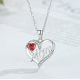 thumbnail image 3 of "MOM" Heart Pendant Necklace – Diamond-Accented Mother’s Day Gift with Love, 3 of 5