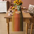 thumbnail image 4 of Table Runners 72 Inches Long Dress Scarves, Orange Gradient Wooden Plank Farmhouse Kitchen/Dining Table Decor Table Runner, Coffee Tablerunners, Farmhouse Country Wood Grain 13x72 Inch, 4 of 9