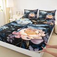 thumbnail image 3 of Feelyou Magic Dragonfly Kid Twin Sheet Sets, Vintage Flower Floral Bedding, 3 Pieces, 3 of 7