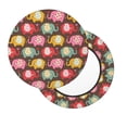 thumbnail image 2 of Disketp Cute Elephants Funda Redonda para Taburete, Funda de Cojín para Silla de Bar Suave y Elástica-14 inch, 2 of 7