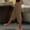 Brown, variant on JUSLIO Womens Capris Linen with Pockets, Elastic Waist Everyday Casual Side Button Capris