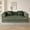 Light Green, variant on 75" Convertible Frameless Sofa Bed Memory Foam Faux Fur Cloud Couch with 2 Pillows Compressed for Apartment Light Green
