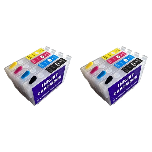 YWIYIUD 2PCS Practical Refillable Empty Ink Cartridges for Regular Printing Durable and Portable Ink Cartridge Replacement Suitable Work School and Home