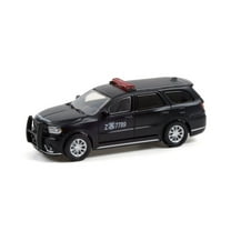 Carabineros de Chile 2018 Dodge Durango Police - Public Order Control, Matte Black - Greenlight 30299/48 - 1/64 scale Diecast Model Toy Car