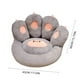 thumbnail image 3 of Cojín De Asiento De Tela Cojín de peluche con forma de pata de gato, 45x40x13 cm, almohada cómoda para silla gamer, decoración del hogar, gris, 1 unidad Rkxzt, 3 of 9