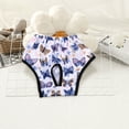 thumbnail image 3 of Opvise Dog Menstrual Pants Reusable Printed Dog Diapers Breathable Pet Sanitary Panties Elastic Waist Puppy Hygiene Pants for Cats Dogs Multicolor, 3 of 8