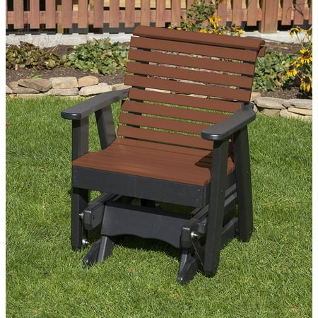 All Weather Furniture Outdoor Patio Garden Lawn Exterior 2 Ft Cedar Finish Amish Crafted Everlasting Poly Lumber Roll Back (Best Finish For Outdoor Cedar Furniture)