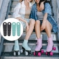 thumbnail image 1 of IFANLANDOR 2 Pares Cubiertas Protectores De Punta Para De Hielo Y Roller En Cuero Negro, 1 of 8