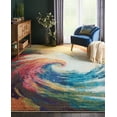 thumbnail image 6 of Nourison Celestial Abstract Contemporary Wave Area Rug, 6 of 8