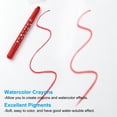 thumbnail image 3 of Uxcell Watercolor Gel Crayon, 3Pcs Washable Twist Crayons for Coloring Drawing Painting, Orange, 3 of 7
