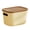 Beige S, variant on mdesiwst Storage Box with Handle And Lid Organizer Space Saving Stackable Container for Kitchen Bedroom Dormitory