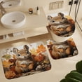 thumbnail image 6 of Squirrel Maple Leaves Autumn Thanksgiving 4 Piece Bathroom Rug Set with Shower Curtain Bathroom Sets with Shower Curtain And Rugs 4 Piece Fall Decor Grateful Thanksgiving Waterproof Shower Curtain, 6 of 8