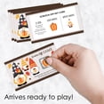 thumbnail image 2 of Big Dot of Happiness Fall Gnomes - Autumn Harvest Party Game Scratch Off Cards - 22 Count, 2 of 6