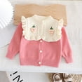 thumbnail image 5 of Esaierr 1-5 Years Girls Cute Cardigan Sweaters Knit Jackets for Little Baby Toddler,Crew Neck Sweater Coats Tops, 5 of 9