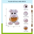 thumbnail image 3 of DolliBu Sitting Pig Stuffed Animal with Football Plush - Soft Huggable Pig, Adorable Playtime Pig Plush Toy, Cute Wildlife Gift, Plush Doll Farm Animal Toy for Kids and Adults - 9 Inches, 3 of 6
