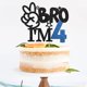 thumbnail image 5 of Cake topper RoadSea para 4.º cumpleaños de niño con brillo negro, 5 of 7