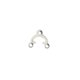 thumbnail image 4 of 2x100x Filigrana Triángulo Conector De 3 Orificios Accesorios De Joyería Plateado Blanco Zulema Conectores de joyería, 4 of 5