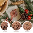 thumbnail image 3 of 12 piezas de colgantes de Navidad Decoración de piña natural Decoración colgante Árbol de Navidad Colgante de puerta Colgante para el hogar Café Tienda Diseño Suministros de decoración, 3 of 8
