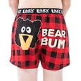 thumbnail image 3 of LazyOne Funny Animal Boxers, Novelty Boxer Shorts, Kids' Underwear, Gag Gifts for Boys, Red Plaid (Bear Bum Kid Boxer, Medium), 3 of 7