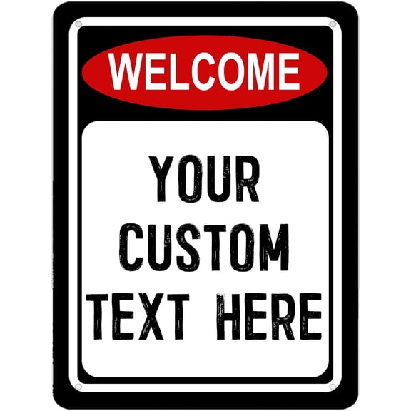 Vintage Metal Tin Sign Funny Personalized Garage Signs Bathroom Bar Room Wall Decor Metal Sign Attention Tin Signs for Men 8x12 Inch