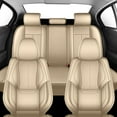 thumbnail image 6 of AQBDDBQ Car Seat Covers Full Set for Buick Enclave 2017-2025 Faux Leather Seat Cover 2 Rows 5 Seats Seat Cover Cushion Protector Waterproof Beige,Full Set(5 Seats), 6 of 10