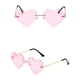 thumbnail image 4 of Minnieouse Gafas de sol con forma de corazón para mujer, traje de senderismo y acampada, gafas de protección solar, gafas para fiesta, banquete, Lentes rosa dorado, 4 of 6