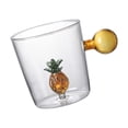 thumbnail image 3 of simhoa Coffee Cup Lightweight 350ml Christmas Present High Borosilicate Mug for Kitchen Pineapple, 3 of 7