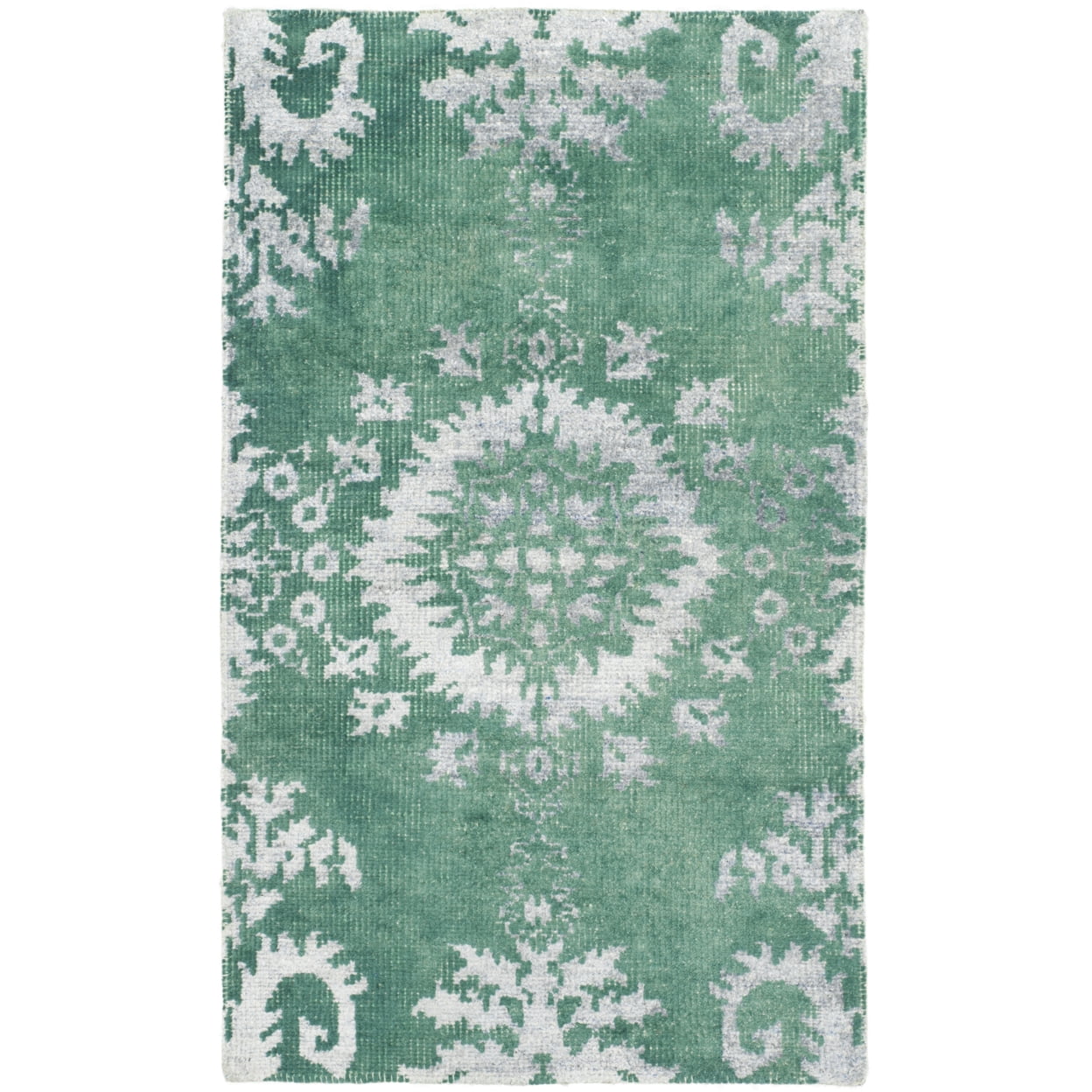 SAFAVIEH Stone Wash Alease Transitional Area Rug, Emerald, 8' x 10'
