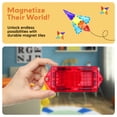 thumbnail image 5 of PicassoTiles Magnetic Cars for Kids – 2PCS STEM Construction Building Blocks Magnet Tiles Educational Travel Toy Set, 5 of 14