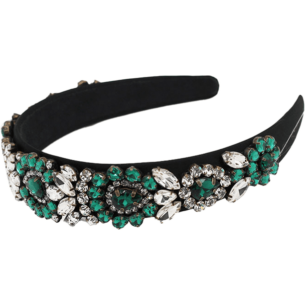 Diadema para mujer en piedras Diadema de perlas de lujo con piedras preciosas: cuentas  main image 3