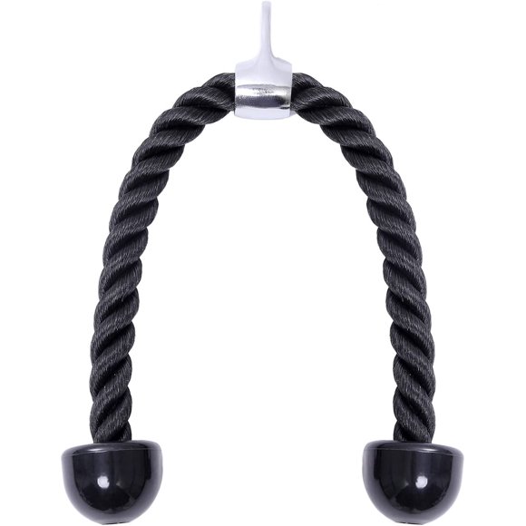 shiyou-27" Heavy Duty Battle Ropes Tricep Rope Sport Gymmastic Exercise LAT Pull Down Machine Tricep Attachment Pulldown Attachment Push Pull Press Down Rope System - Gym Fitness Accessories