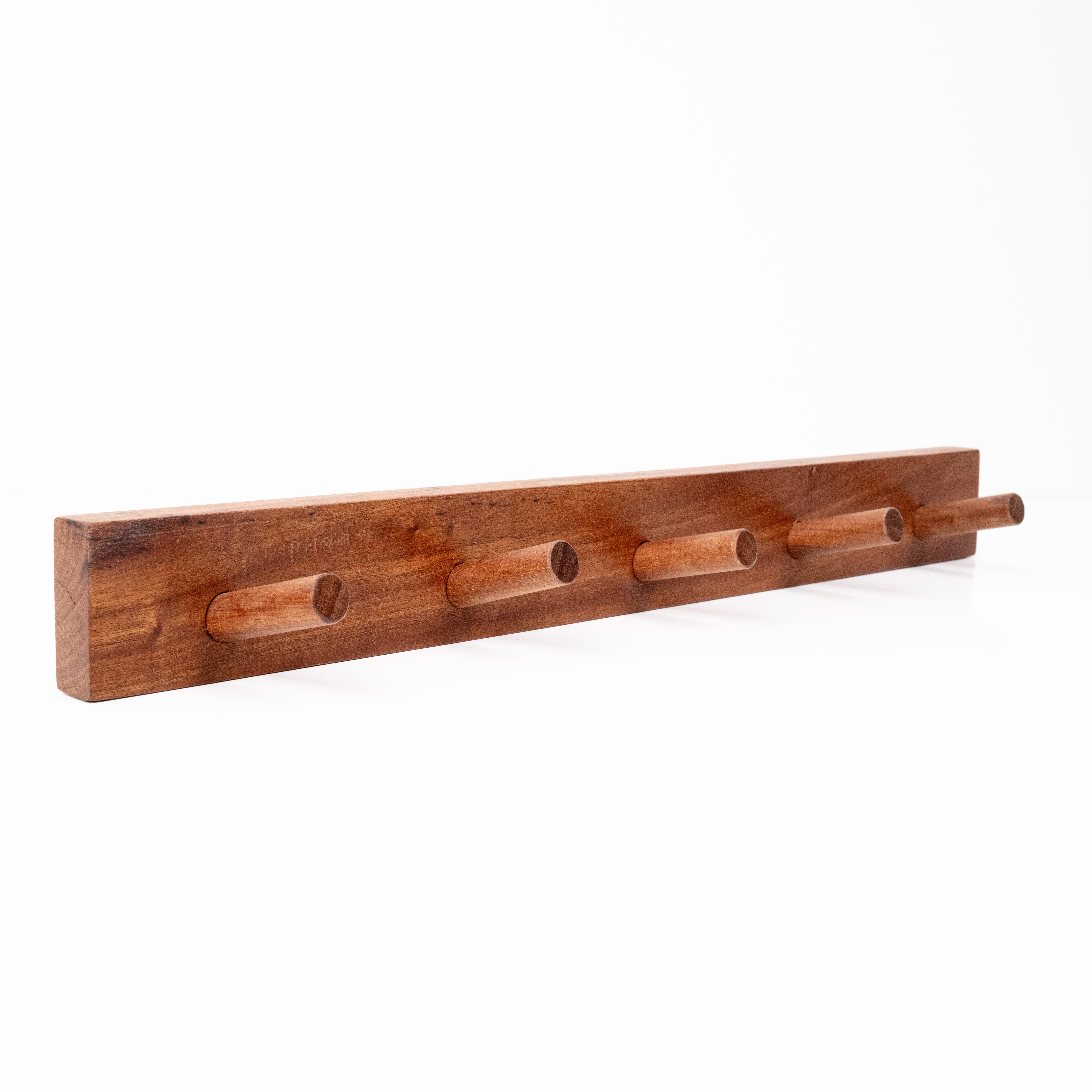19" 5 Hook Wooden Hookboard Natural
