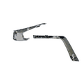 thumbnail image 3 of 2016 2017 2018 2019 Compatible With Mitsubishi Outlander Sport Front Bumper Right Chrome Trims Upper Lower Molding, 3 of 4