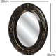 thumbnail image 2 of Black and Gold Talking Mirror Halloween oval mirror with spooky image, 2 of 5