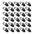 thumbnail image 1 of 30 ganchos de de acero inoxidable con clips. Ganchos metálicos para colgar cortinas, ideales para baño, hogar, exteriores y decoración., 1 of 9