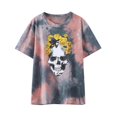 thumbnail image 1 of Blusa suelta de manga corta con cuello redondo y estampado a la moda para mujer Pompotops hfajkhk138209, 1 of 8