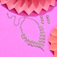 thumbnail image 6 of SOHI Silver-Plated White Stone Studded Jewellery Set, 6 of 7