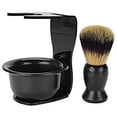 thumbnail image 1 of Ensemble de Brosses de Rasage 3 en 1, Brosse de Rasage pour Cheveux Support de Bol de Savon de Rasage Support de Brosse de Rasage Super Ensemble de Rasage, 1 of 9