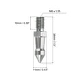 thumbnail image 2 of Unique Bargains M8 Thread Tripod Spike, 6 Pack Camera Tripod Ground Spike Screw Spike Mount Adapter Style 2, Silver, 2 of 6