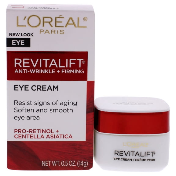 L'Oreal Paris Revitalift Anti-Wrinkle, Firming Eye Cream, Fragrance Free, 0.5 oz