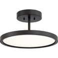 thumbnail image 5 of BLW1715W-Quoizel Lighting-Beltway - 30W 1 LED Semi-Flush Mount - 8 Inches high-White Lustre Finish, 5 of 7